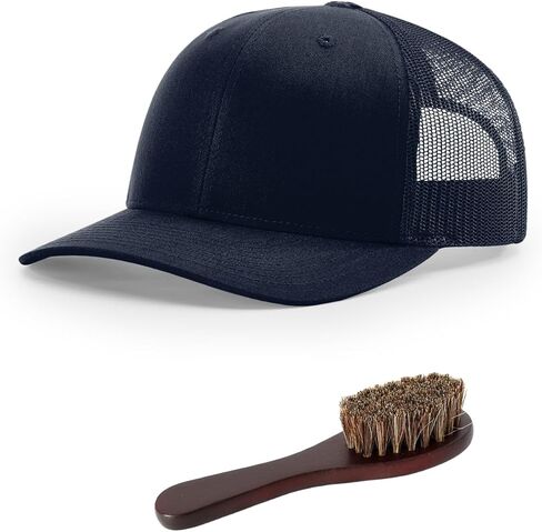 The Hat Pros Richardson 112T/PT No Button Crown Tactical Trucker Snapback Hat Bundle with THP Hat & Clothing Brush in Kuwait