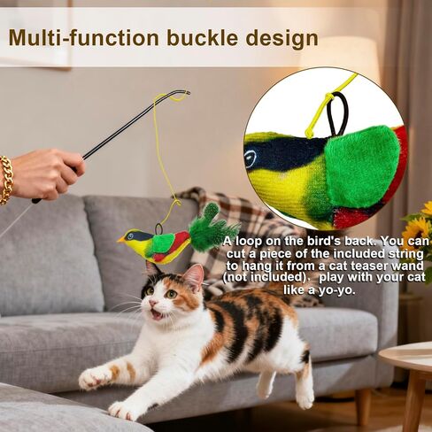 لعبة تفاعلية للطيور القطة (غير الطيران) ، وقابلة لإعادة الشحن ومقاومة للمضغ ، ومحاكمة ، وتنشيط ، ومحاكاة الأجنحة الطيور والأصوات مع 3 سرعات ، للقطط والكلاب والحيوانات الأليفة الصغيرة in Kuwait