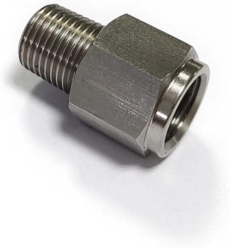 1/8" NPT Male to M10x1.0 Female Stainless Steel Gauge Take Off in Kuwait