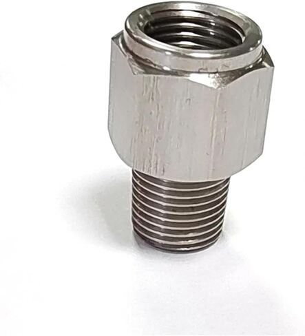 1/8" NPT Male to M10x1.0 Female Stainless Steel Gauge Take Off in Kuwait