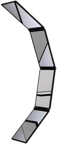 مرآة مكياج قابلة للطي، 4 مرايا حلاقة، أداة قص شعر محمولة على سطح المكتب بزاوية 360 درجة، تصفيف الشعر والعناية به، مرآة مكياج محمولة قابلة للطي، بالإضافة إلى مرآة مكبرة 15 مرة in Kuwait