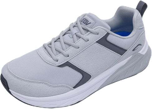 أحذية مشي رجالي واسعة عند الأصابع مع دعم قوس للتنس أحذية رياضية غير رسمية على الموضة لالتهاب اللفافة الأخمصية وتورم القدمين US 8-13 in Kuwait