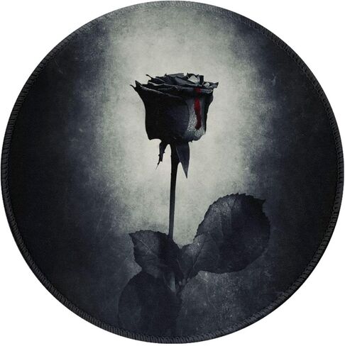 Horror Gothic Skull Death Blood Goth Mouse pad Horror,Gaming Mouse pad Small Non-Slip Round Mouse Pads for Wireless Mouse,Laptop,Desk in Saudi Arabia