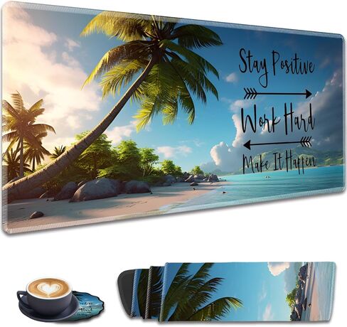 لوحة ماوس ألعاب ممتدة بحواف مخيطة، لوحة ماوس كبيرة مضادة للانزلاق (31.5 × 11.8 بوصة) لوحة مفاتيح مكتبية + كوستر للعمل/الألعاب/المنزل، غابة اللافندر in Kuwait