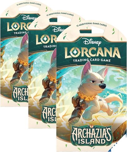 Ravensburger Disney Lorcana TCG: Archazia's Island Single Booster Pack (12 Cards) | Collectible Trading Cards | Ideal for Disney Fans & TCG Players | Suitable for Ages 8+ in Saudi Arabia