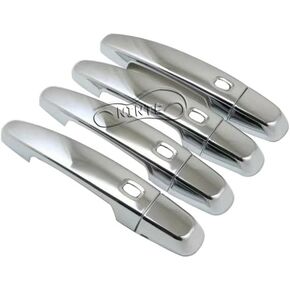 NINTE Door Handle Covers Trim Chrome for 2018-2023 Chevy Traverse | 2016-2025 Malibu | 2014-2020 Impala | 2018-2024 Equinox | 17-23 GMC Acadia | 18-24 Terrain W/4 Smart Holes（NOT The Replacement） in Kuwait