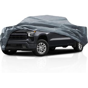5 Layer Semi Custom Fit Truck Full Car Cover for Mitsubishi L200 2017-2023 Crew Cab Pickup 4-Door Short Bed, All Weather Protection Breathable Dust Scratch, Dust, Snow Shield in Kuwait