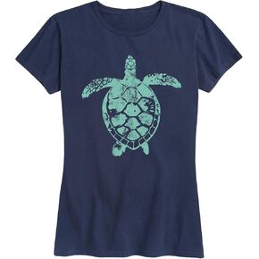 Instant Message - Sea Turtle Illustration - Women's Short Sleeve Graphic T-Shirt in Kuwait