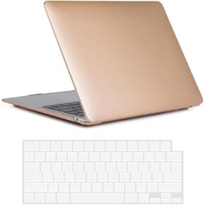 Compatible with MacBook 12 Inch Case Cover A1931 A1534 2015 2016 2017 2018 Released, Metal Protective Laptop Case and Keyboard Skin for MacBook Retina 12", Gold in Kuwait