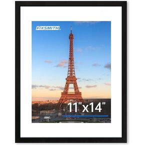 FIXSMITH 11x14 Picture Frame 1 Pack, Photo Frame with HD Plexiglass, Display Pictures 8x10 with Mat or 11x14 Without Mat, Black Picture Frames Collage Wall Decor, Gallary Wall Frame in Kuwait