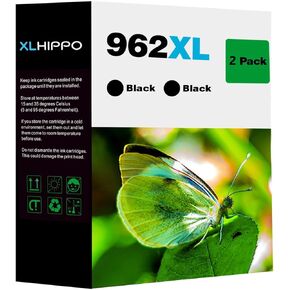 962XL Black Ink Cartridges for HP Printers OfficeJet Pro 9015e 9018e 9025e 9015 9018 9025 9020 9010 Series, Replacement HP962 HP 962 XL Black, Support e Series and HP+ | High Yield 2 Pack in Kuwait