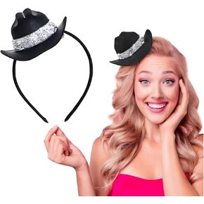 عصابة رأس قبعة رعاة البقر مع أحجار الراين للكبار، عصابة رأس صغيرة صغيرة لراعية البقر لتزيين حفلات الديسكو الغربية in Kuwait