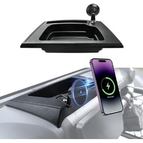 Magnetic Jeep Phone Mount for 2011-2017 Wrangler JK JKU with 15W Wireless Charging - Dashboard Phone Holder with Magnet for Jeep Wrangler Accessories in Kuwait