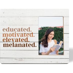 SNNDER Blue Chinoiserie Floral Picture Frame 4x6, Blue and White Floral Photo Frame, Rustic Grandmillennial Flower Wooden Picture Photo Frames for Desk Tabletop Wall Display Decoration in Kuwait