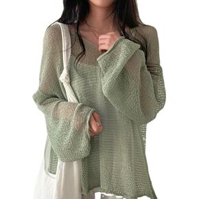 كوكيت الجمالية الكروشيه بلوزة Cottagecore الجنية الجرونج الملابس خفيفة الوزن سترة بديل البلوز قميص غير رسمي in Kuwait