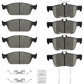 Ceramic Front and Rear Disc Brake Pads Set with Hardware Fit for 2017 2018 2019 Ford Escape, 2018-2019 Lincoln MKC FWD & 2.0L in Kuwait