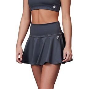 Rebel Athletic Womens Legendary Flouncy Skirt in Dark Gray in Kuwait