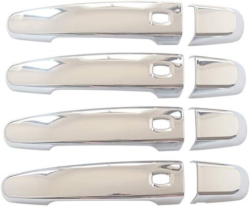 NINTE Door Handle Covers Trim Chrome for 2018-2023 Chevy Traverse | 2016-2025 Malibu | 2014-2020 Impala | 2018-2024 Equinox | 17-23 GMC Acadia | 18-24 Terrain W/4 Smart Holes（NOT The Replacement） in Kuwait