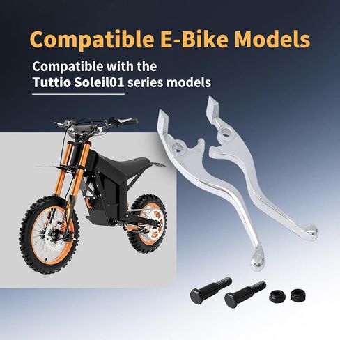 2 قطعة فرامل يد رافعة يمين ويسار مطورة متوافقة مع دراجة Tuttio Soleil01 E-Bike، استبدال أذرع فرامل اليد للدراجة الترابية in Kuwait