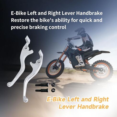 2 قطعة فرامل يد رافعة يمين ويسار مطورة متوافقة مع دراجة Tuttio Soleil01 E-Bike، استبدال أذرع فرامل اليد للدراجة الترابية in Kuwait