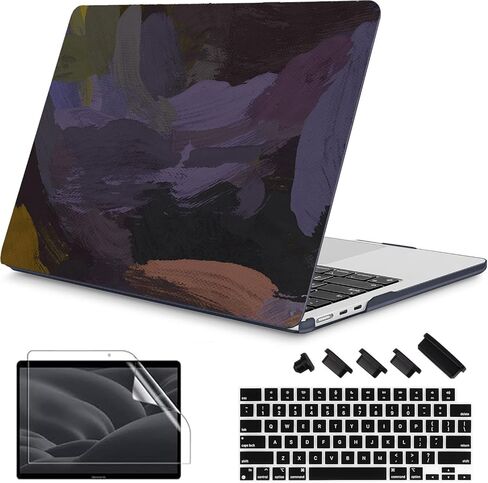 RuiHe.C Case for MacBook Pro 14 inch 2024 2023 2021 Model M4 A3112 A3401 A3185 M3 A2918 A2992 M2 A2779 M1 A2442 Pro/Max, Cover for MacBook Pro 14" Plastic Hard Shell Case-Bulb3 in Saudi Arabia