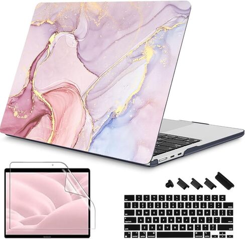 حافظة RuiHe.C لجهاز MacBook Pro 14 بوصة 2024 2023 2021 موديل M4 A3112 A3401 A3185 M3 A2918 A2992 M2 A2779 M1 A2442 Pro/Max، غطاء لجهاز MacBook Pro 14 بوصة حافظة بلاستيكية صلبة -Bulb3 in Kuwait