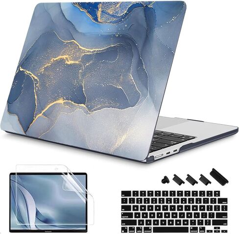 حافظة RuiHe.C لجهاز MacBook Pro 14 بوصة 2024 2023 2021 موديل M4 A3112 A3401 A3185 M3 A2918 A2992 M2 A2779 M1 A2442 Pro/Max، غطاء لجهاز MacBook Pro 14 بوصة حافظة بلاستيكية صلبة -Bulb3 in Kuwait