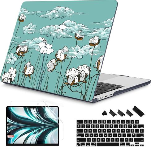 حافظة RuiHe.C لجهاز MacBook Pro 14 بوصة 2024 2023 2021 موديل M4 A3112 A3401 A3185 M3 A2918 A2992 M2 A2779 M1 A2442 Pro/Max، غطاء لجهاز MacBook Pro 14 بوصة حافظة بلاستيكية صلبة -Bulb3 in Kuwait