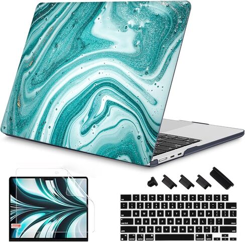 حافظة RuiHe.C لجهاز MacBook Pro 14 بوصة 2024 2023 2021 موديل M4 A3112 A3401 A3185 M3 A2918 A2992 M2 A2779 M1 A2442 Pro/Max، غطاء لجهاز MacBook Pro 14 بوصة حافظة بلاستيكية صلبة -Bulb3 in Kuwait