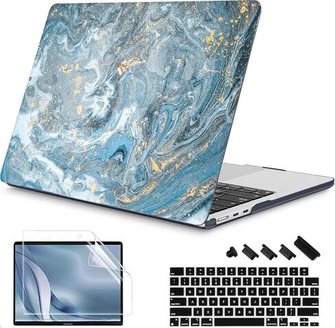 حافظة RuiHe.C لجهاز MacBook Pro 14 بوصة 2024 2023 2021 موديل M4 A3112 A3401 A3185 M3 A2918 A2992 M2 A2779 M1 A2442 Pro/Max، غطاء لجهاز MacBook Pro 14 بوصة حافظة بلاستيكية صلبة -Bulb3 in Kuwait