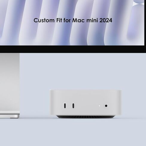 Protective Silicone Cover for Mac mini M4/M4 Pro 2024 Shockproof,Dustproof, Waterproof,Anti-Scratch (White) in Kuwait