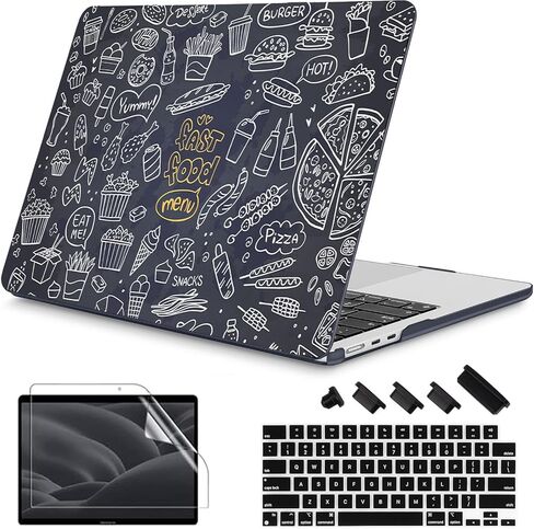 RuiHe.C Compatible with MacBook Air 15 inch Case Release 2025-2023 A3241 M4 A3114 M3 A2941 M2 with Retina Display & Touch ID, Plastic Hard Shell with Keyboard Cover -Pink Leopard Print in Saudi Arabia