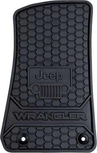 سجادات أرضية السيارة الأمامية من البلاستيك 001805R01 Jeep Wrangler مخصصة من المصنع لسنوات موديل 2019-2023 باللون الأسود in Saudi Arabia