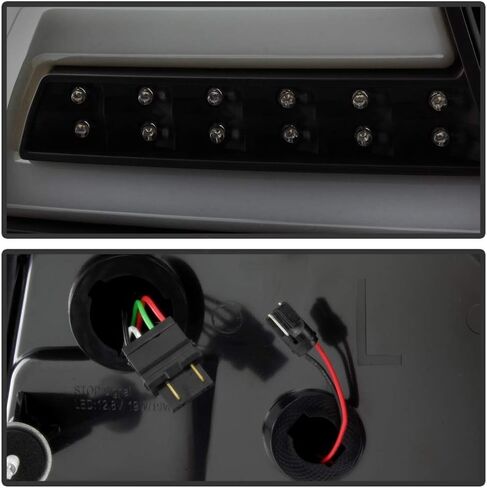 ACANII - For 2006-2013 Chevy Impala Black Smoked LED Light Tube Tail Lights Brake Lamps Replacement Driver & Passenger in Kuwait