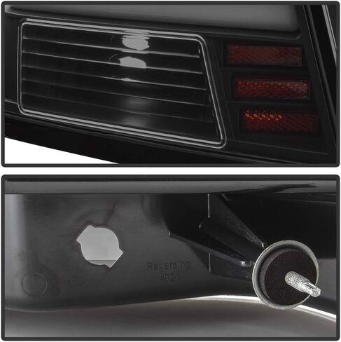 ACANII - For 2006-2013 Chevy Impala Black Smoked LED Light Tube Tail Lights Brake Lamps Replacement Driver & Passenger in Kuwait