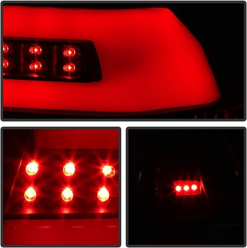 ACANII - For 2006-2013 Chevy Impala Black Smoked LED Light Tube Tail Lights Brake Lamps Replacement Driver & Passenger in Kuwait