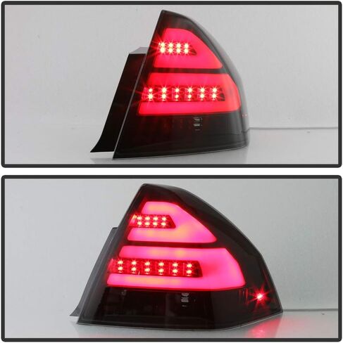 ACANII - For 2006-2013 Chevy Impala Black Smoked LED Light Tube Tail Lights Brake Lamps Replacement Driver & Passenger in Kuwait