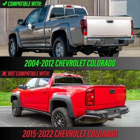 USR UNIQUE STYLE RACING 04-12 Z85 PickUp Tail Light – Rear Lamps Set (Left + Right) Compatible with 2004-2012 Chevrolet Colorado Chevy Pick Up Truck All Models GMC Canyon (CLEAR LENS w/COLOR BULBS) in Saudi Arabia