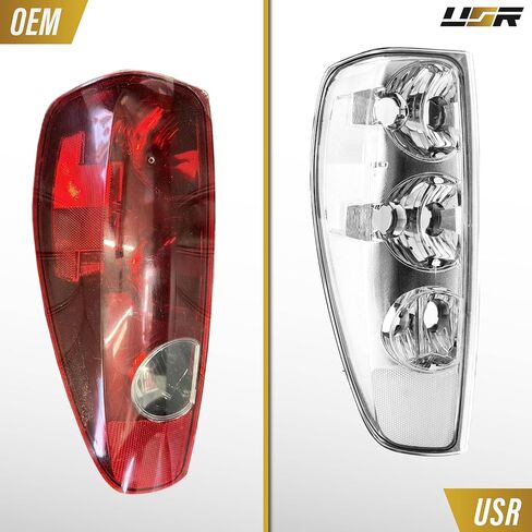 USR UNIQUE STYLE RACING 04-12 Z85 PickUp Tail Light – Rear Lamps Set (Left + Right) Compatible with 2004-2012 Chevrolet Colorado Chevy Pick Up Truck All Models GMC Canyon (CLEAR LENS w/COLOR BULBS) in Saudi Arabia