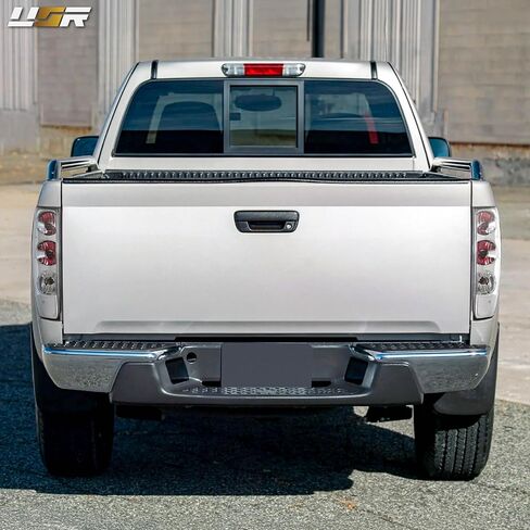 USR UNIQUE STYLE RACING 04-12 Z85 PickUp Tail Light – Rear Lamps Set (Left + Right) Compatible with 2004-2012 Chevrolet Colorado Chevy Pick Up Truck All Models GMC Canyon (CLEAR LENS w/COLOR BULBS) in Saudi Arabia