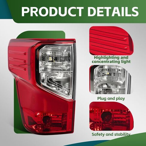 Tail Lights Assembly Compatible with Titan/Titan XD Platinum PRO-4X SL SV 2016-2023 Taillight Taillamp Left Side 26555EZ23D NI2800213 in Saudi Arabia