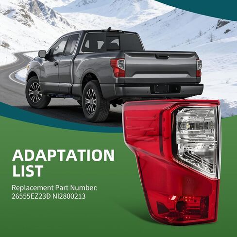 Tail Lights Assembly Compatible with Titan/Titan XD Platinum PRO-4X SL SV 2016-2023 Taillight Taillamp Left Side 26555EZ23D NI2800213 in Saudi Arabia