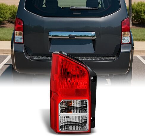 AKKON - Fits Pathfinder SUV Red Clear Rear Tail Light Brake Lamp Brake Lights Driver Left Side Replacement in Kuwait