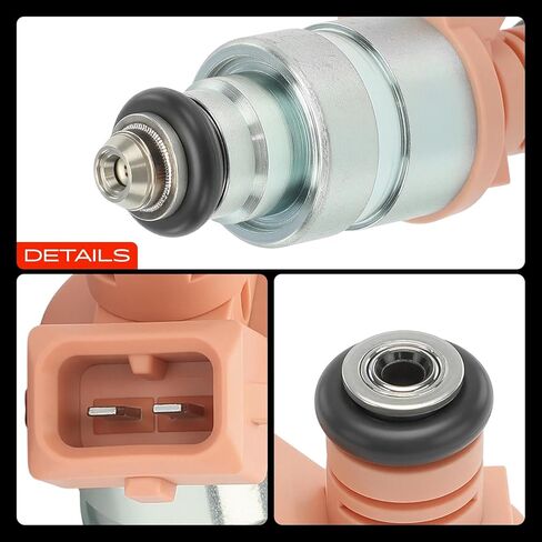 A-Premium 3 Holes Set of 6 Fuel Injectors Compatible with Audi A6 Quattro 2000-2004, Allroad Quattro 2001-2005, S4 2000-2002, 2.7L, Replace# 078133551M, 078133551BL in Saudi Arabia