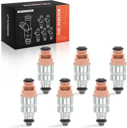 A-Premium 3 Holes Set of 6 Fuel Injectors Compatible with Audi A6 Quattro 2000-2004, Allroad Quattro 2001-2005, S4 2000-2002, 2.7L, Replace# 078133551M, 078133551BL in Saudi Arabia