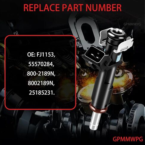 4Pcs Fuel Injectors FJ1153 800-2189N Injector 8Holes Compatible with Chevy Cruze 2011-2015 /Cruze Limited 2016 /Sonic 2012-2015 1.8L L4 Automotive Replacement 8002189N 55570284 Set of 4 in Kuwait