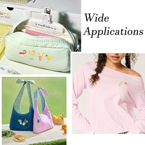 Ornazy 10 قطعة كوب مشروبات الكوكتيل المينا بروش الصيف كؤوس مشروبات دبابيس التلبيب الزخرفية DIY بها بنفسك مجوهرات الملابس على ظهره القبعات in Kuwait