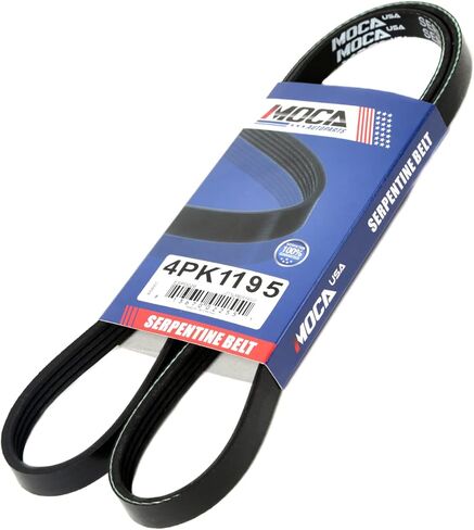 4PK1195 Serpentine Belt fit 1988-1995 for Toyota 4Runner/Pickup, 1988-1998 for Nissan Maxima/Quest, 1985-1987 for Ford E-150 Econoline/E-250 Econoline/E-350 Econoline/E-150 Econoline Club Wagon in Kuwait