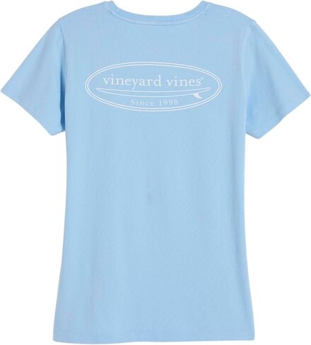 تي شيرت نسائي من Vineyard Vines بأكمام قصيرة وشعار Drift Dye Surf in Kuwait