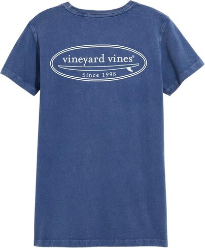 تي شيرت نسائي من Vineyard Vines بأكمام قصيرة وشعار Drift Dye Surf in Kuwait